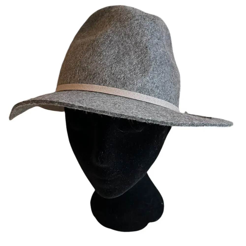 House of Harlow 1960 ladies wool cowboy hat fedora Gray